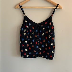 Madewell Women Button Down Cami Pressed Flower- S2